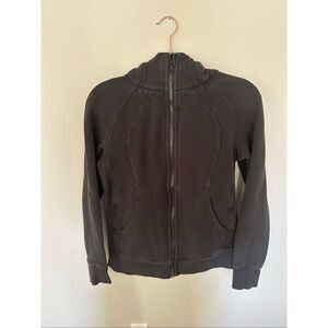 Lululemon Scuba Hoodie Light Cotton Fleece Black 8
